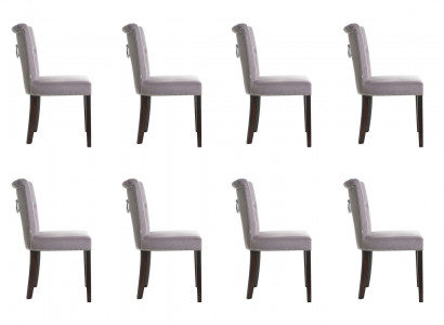 8x gestoffeerde zitstoelen, stoelset, fauteuils, loungestoel clubset